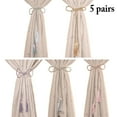 thumbnail image 1 of 5 Pairs Curtain Tiebacks Elegant Tassels Curtain Ropes Window Panel Tiebacks, 1 of 10