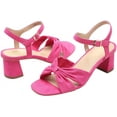 thumbnail image 3 of Yolanda Zula Women's Open Toe Ankle Strap Low Chunk Heel Sandals for Ladies, 3 of 8