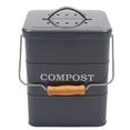 thumbnail image 7 of Pethiy Kitchen Compost Bin, 1 Gallon Countertop Compost Bin with Lid, Indoor Compost Bucket Includes Charcoal Filter, Small Compost Bin with Carbon Steel, Handles, Recycle Bin for Food Was, 7 of 7