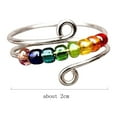 thumbnail image 3 of Guodhu Fidget Ring for Women Anxiety Ring with Beads Spinner Adjustable Stress Relieving Rings Jewelry Gift For Women Daughter, 3 of 9