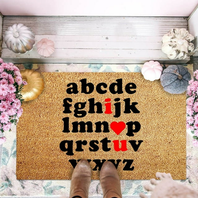 Día de San Valentín Alfombra Love Living Room Dormitorio Felpudo Holiday Floor Mat Gift Mat 50x80CM Wmkox8yii HFSH5799