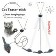 thumbnail image 3 of 63 Inch Self-Play Hanging Door Retractable Scratching Rope with Mouse Toy - Interactive Cat Entertainment - Energy Consumption and Furniture Protection, 3 of 9