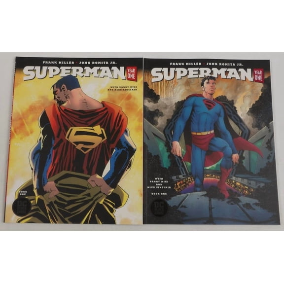 Collectible DC Black Label Lot: Superman Year One #1 + variant - Frank Miller - John Romita Jr ; DC (SM-MAG)
