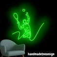 thumbnail image 2 of Handmadetneonsign Tennis Player Neon Sign, Tennis Led Light, Sports Room Wall Art Decor, Bedroom Decor 72798, 2 of 5