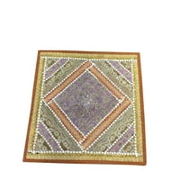Mogul Traditional Pillow Cases Ethnic Embroidered Sequin Patchwork Cushion Sham 16"x16"