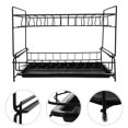thumbnail image 1 of KAKOWELY 1Ud Estante De Doble Capa Para Platos Y Tazones Negro Para Cocina Organizador Multifuncional, 1 of 8