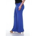 thumbnail image 2 of White Mark Women's Plus Size Solid Palazzo Pants, 2 of 5