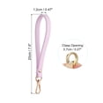thumbnail image 2 of Unique Bargains PU Leather Keychain, 2 Pack Key Holder Keyring Strap with Metal Gold Key Ring Lock for Wallet Purse, Pink, 2 of 6