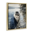 thumbnail image 2 of Stupell Industries Rustic Lodge Boat In The Fall Reflection Gold Floating Frame Canvas Art, 17 x 21, by Franklyn Gregory, 2 of 8