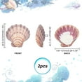 thumbnail image 3 of 2pcs Large Scallop Shells Lions Paw Scallop Seashells 5.2-5.4 Natural Shell Beads Undrilled Baking Shells Natural, 3 of 6