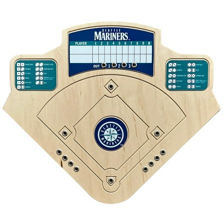 Seattle Mariners Handcrafted Wood Baseball Game