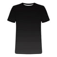 thumbnail image 5 of Yusimy Mens Athletic Short Sleeve T-Shirt Round Neck Gradient Striped Print Casual Fashion for Sports and Daily Wear, 5 of 5