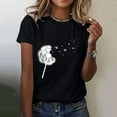 thumbnail image 2 of Birdeem T-Shirt Décontracté pour Femmes Imprimé Col Rond Manches Courtes Chandail Blouse Tops, 2 of 9