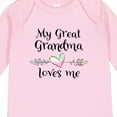 thumbnail image 4 of Inktastic My Great Grandma Loves Me Heart Great Grandchild Boys or Girls Long Sleeve Baby Bodysuit, 4 of 5