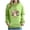 Green, variant on Women Turkey Graphic Hooded Sweatshirt, Drawstring Long‑Sleeve Pullover Hoodie with Front Kangaroo Pocket, Casual Tops for Fall Gatherings Green M