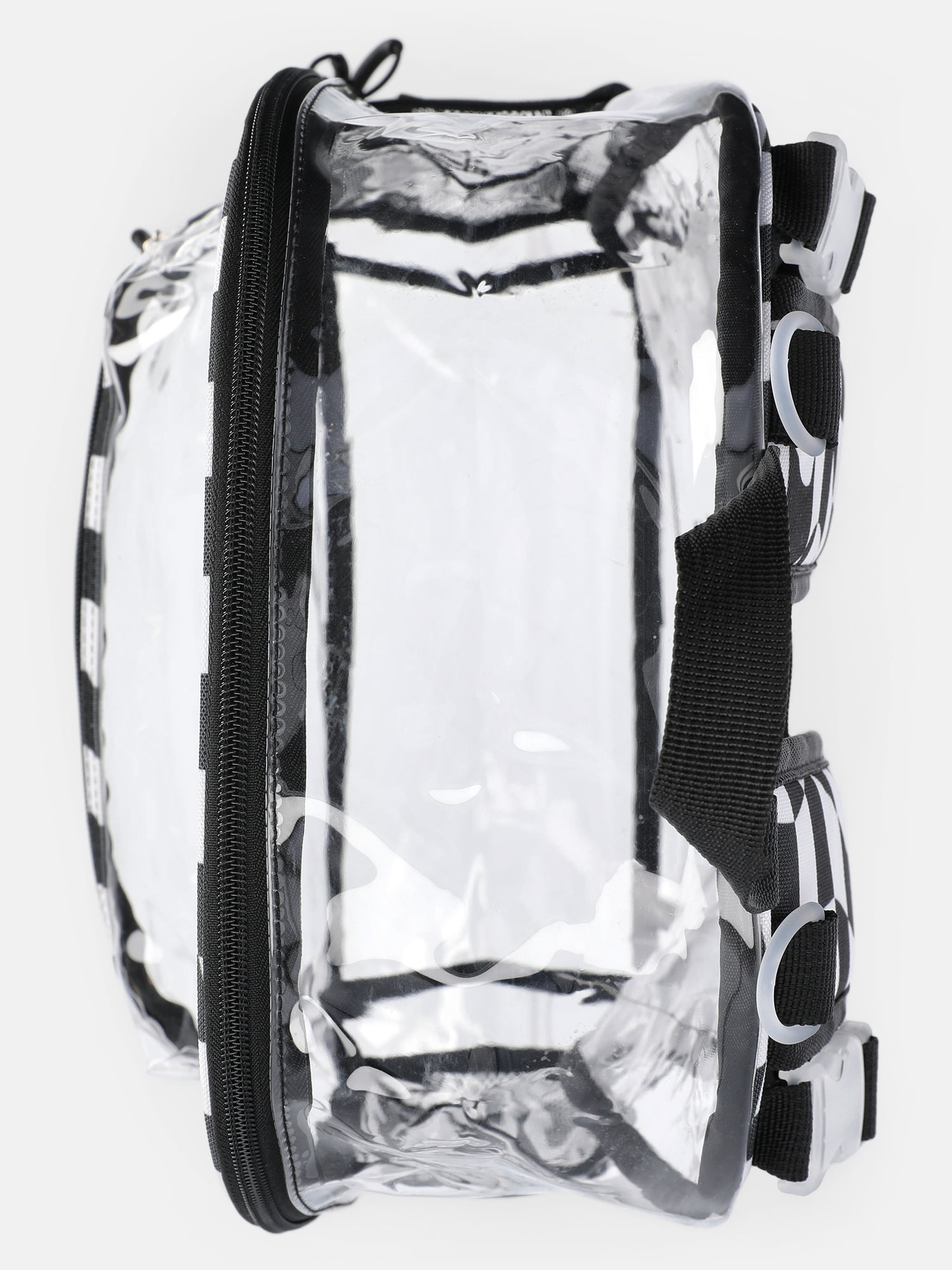 Wonder Nation Kids' Clear 17" Adaptive Backpack, Optic Checks