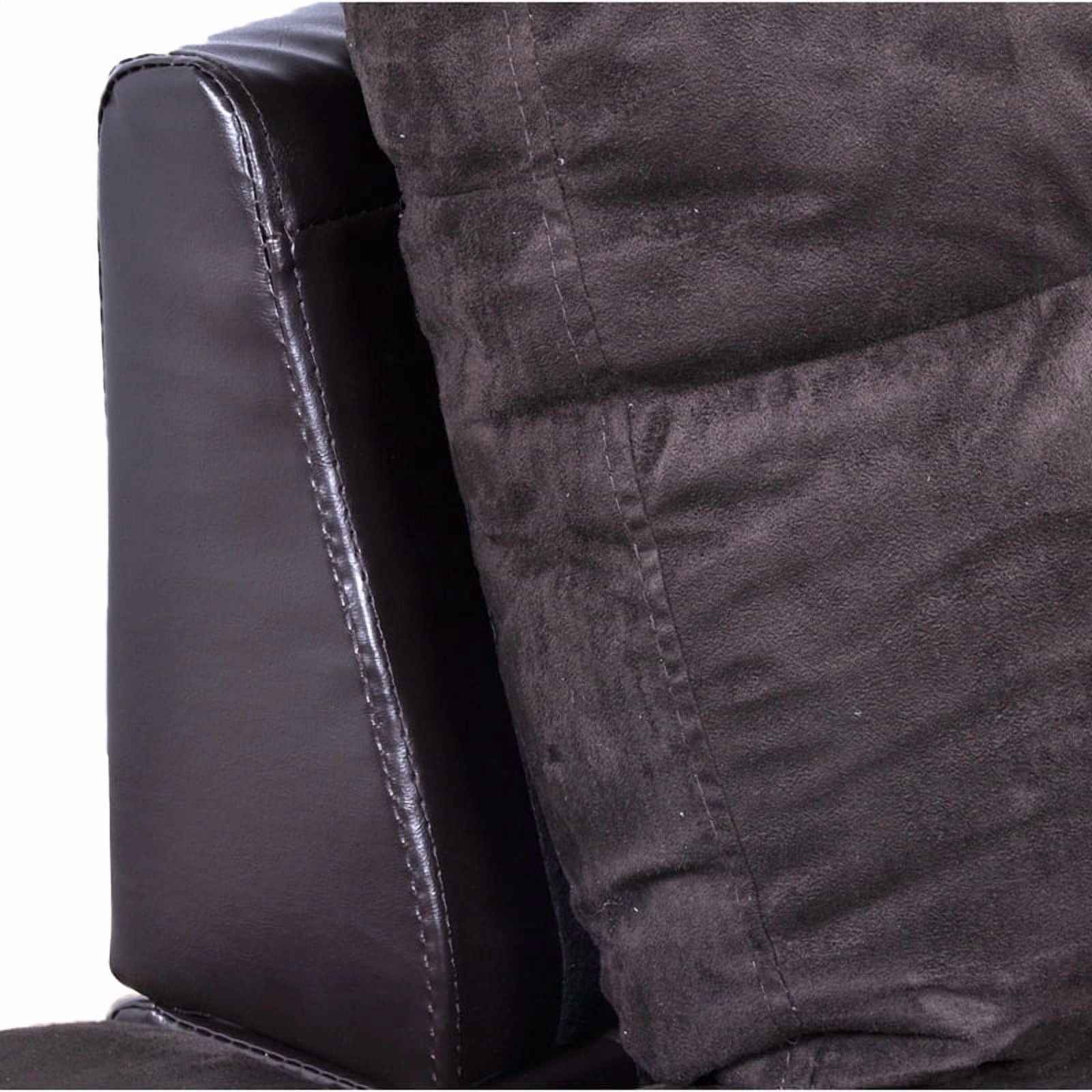 Hommoo Sectional Sofa Couch Free Combination Sectional Couch, L Shaped Sectional Sofa, Modern Sofa Set for Living Room, Dark Brown(Without Ottoman)