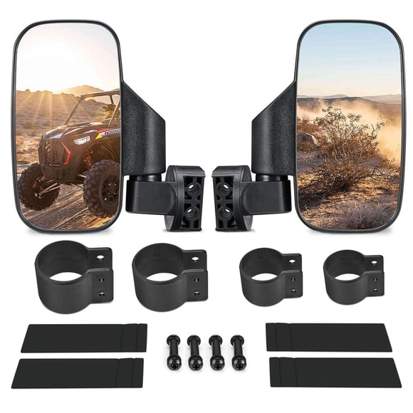 Espejos laterales UTV ISSYZONE 360° ajustables para Polaris RZR