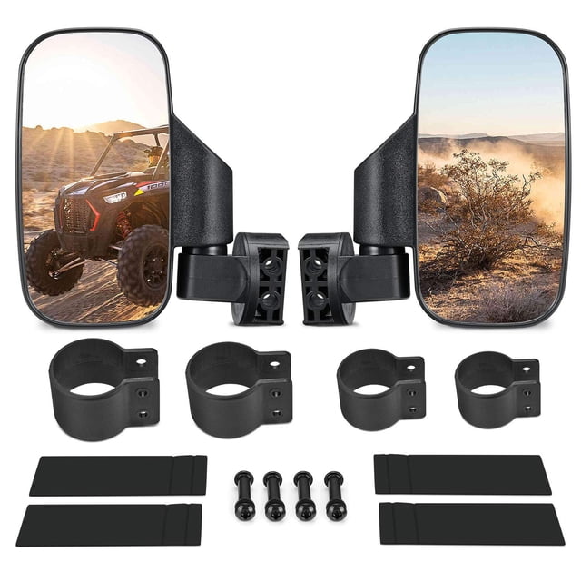 Espejos laterales UTV ISSYZONE 360° ajustables para Polaris RZR