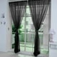 thumbnail image 2 of Cortina para Ventana Panel Drapeado de 2 gasas, Puerta de poliéster - Negro - 200x200cm Negro 100x200cm, 2 of 9