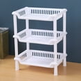 thumbnail image 6 of JOGZMZ Three Layer Multifunctional Storage Rack Sorting and Storage Rack Kitchen Plastic Storage Rack Bathroom Cosmetics Storage Rack, 6 of 8