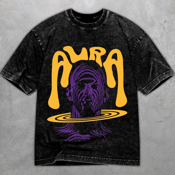 4 Imperial Purple 4s Washed Shirt, Aura, Shirts Match Sneakers