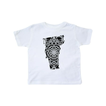 

Inktastic Vermont Silhouette Mandala Gift Toddler Boy or Toddler Girl T-Shirt