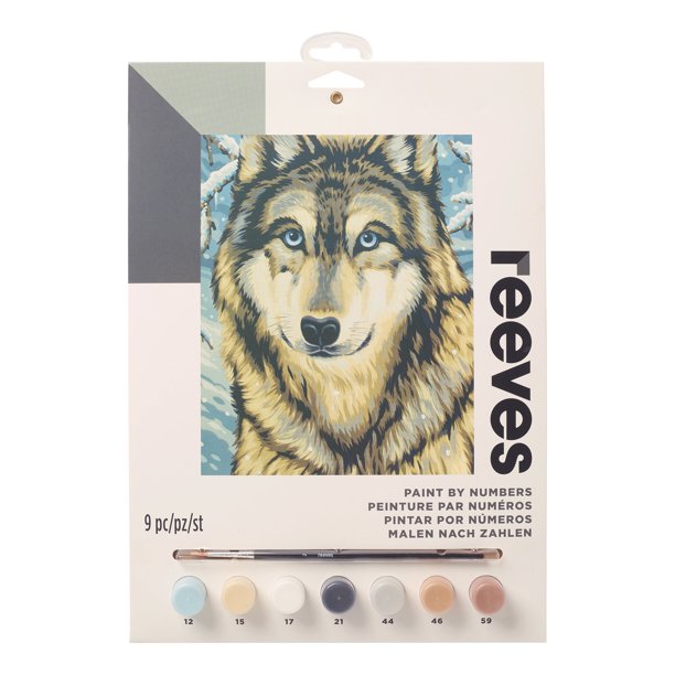 Reeves Medium Paint By Numbers Wolf 2