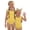 #A01-Yellow, variant on Abcomgle Toddler Girl Swimsuit 4t Solid One Piece Little Girls Swimsuit Ruffled Stretchy Girls Bathing Suit
