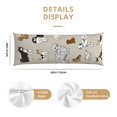 thumbnail image 2 of Naloa Dog Animal Super Soft 20x60 Body Pillow Case,Long Side Hidden Zipper（PILLOWS ARE NOT INCLUDED）, 2 of 6