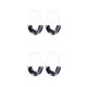 thumbnail image 3 of sweethay 1 par de pendientes de estilo sencillo en forma de U con estampado de leopardo, pendientes universales de acrílico para fiestas, Type1 NO1, 3 of 6