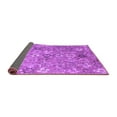 thumbnail image 2 of Ahgly Company Indoor Round Abstract Purple Contemporary Area Rugs, 3' Round, 2 of 4