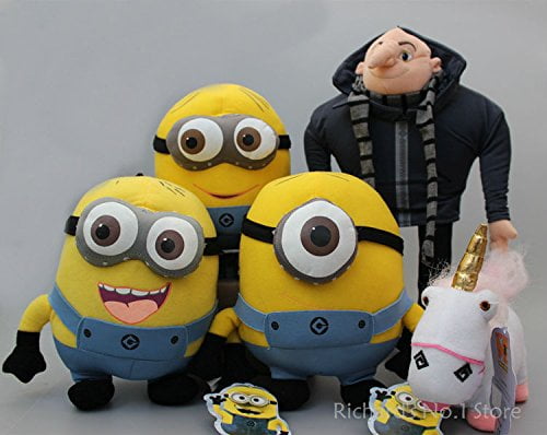 5 pcs/set Despicable ME Minions Dave Jorge Stewart Papa Gru Unicorn ...