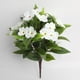 thumbnail image 1 of Flores artificiales, flores de imitación, ramo de simulación de impatiens azalea, decoración para el hogar, jardín, exterior, arreglos florales, adornos, flores artificiales, simulación de agujas de p, 1 of 3