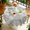 thumbnail image 4 of Round Tablecloth Spring Summer 60x60 Inch flower Table Cover Round for Party Dinner Picnic, 4 of 5