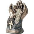 thumbnail image 2 of Veronese Design 4 1/2" Tall Cold Cast Resin Antique Bronze Finish Resting Baby in Lord's Hands Statue Figurine, 2 of 7