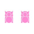thumbnail image 2 of Wosthever 1 Juego de calcomanías de pared, adornos de fondo simples para el hogar, decoración de la habitación de los niños, póster interior, Rosa brillante 210*297mm 2piezas Wosthever CBP380147, 2 of 5