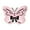 Pink, variant on Black Diatomite Butterfly Floor Mat 16x24 Inch Absorbent Non-Slip Bath Kitchen Rug