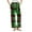 Green, variant on SwiftWear Festive Christmas Flannel Plaid Pajama Pants - Cozy Sleepwear Plus Size Lounge Pants Soft Brushed Fleece with Elastic Waist & Pocket Holiday Comfort Green