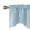 thumbnail image 4 of Howarmer Solid Color Polyester Valance Curtains with Rod Pocket ( Sky Blue ), 4 of 6