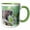Green/White, variant on 3drose, White-nosed Coati Wildlife, Corcovado, Costa Rica - Sa22 Jgs0053 - Jim Goldstein, 11oz Mug