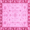 thumbnail image 1 of Ahgly Company Indoor Square Abstract Pink Modern Area Rugs, 8' Square, 1 of 4
