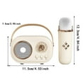 thumbnail image 3 of Dsscvnef Mini Karaoke Machine Portable Speaker with Microphone Set for Kids Adults Home Party Entertainment, 3 of 7