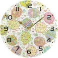 thumbnail image 5 of SKYSONIC Easter Eggs Wall Clock 10 Inch Silent Non Ticking Round Clock Oil Painting Clock Easy to Read Clock for Living Room Bedroom Bathroom Home Decor, 5 of 7