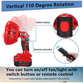 thumbnail image 5 of Portable Camping Fan for Craftsman 20V Battery Outdoor Jobsite Fan Cordless Tent, 5 of 7