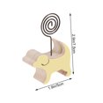 thumbnail image 3 of 10 clips creativos para fotos y mensajes, soporte de escritorio de madera con diseño de perro de dibujos animados, para notas, decoración del hogar, regalo de cumpleaños, 3 of 8