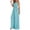 #1Green, variant on Womens Jumpsuits Casual Daily Wide Leg Jumpsuit Gingham Plaid Spaghetti Strap Smocked Summer Jumpsuit
