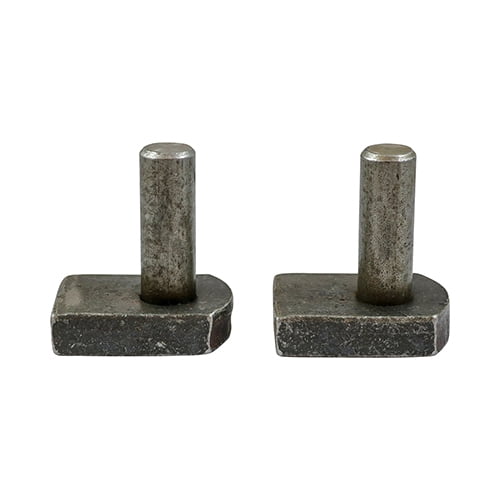 Timco - Gate Hooks to Weld - Self Coloured (Size 22mm - 2 Pieces)