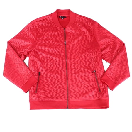 Mens Jacket Jester Zip Pocket Slick Jacquard Full-Zip 2XL