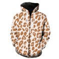 thumbnail image 1 of Sudadera con capucha y cremallera con textura de piel de animal para hombre, ropa de calle, gran oferta 2024, sudaderas con estampado 3D, camisetas geniales de manga larga de hip hop de gran tamaño, 1 of 6
